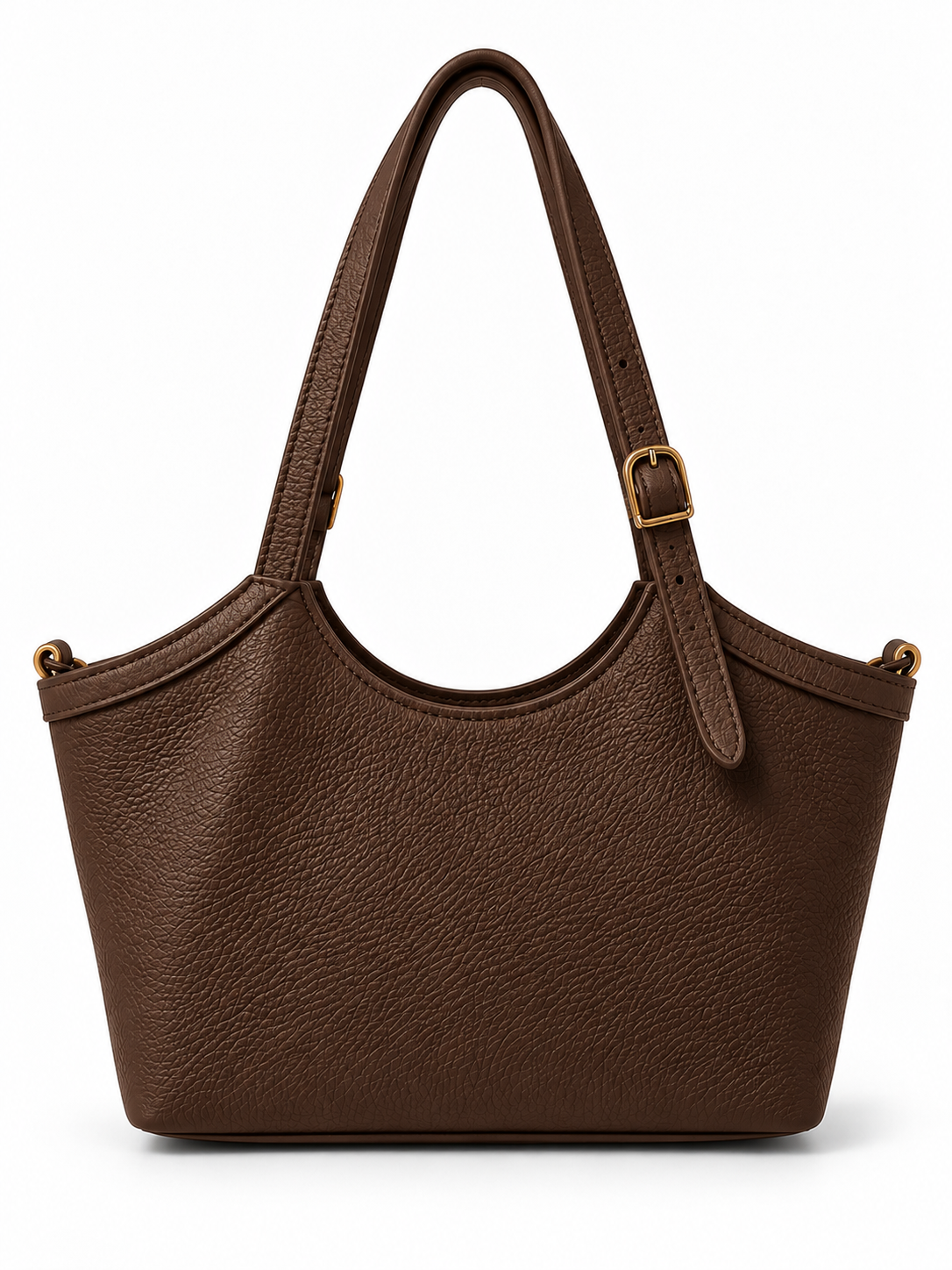 Borsa a Spalla Donna in Vera Pelle Dollaro Made in Italy con Tracolla Regolabile