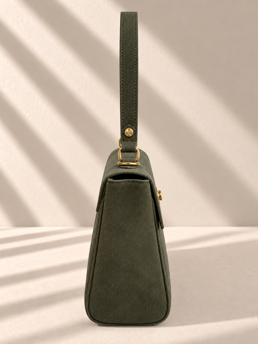 Borsa Donna in Camoscio Vera Pelle Made in Italy con Tracolla Rimovibile
