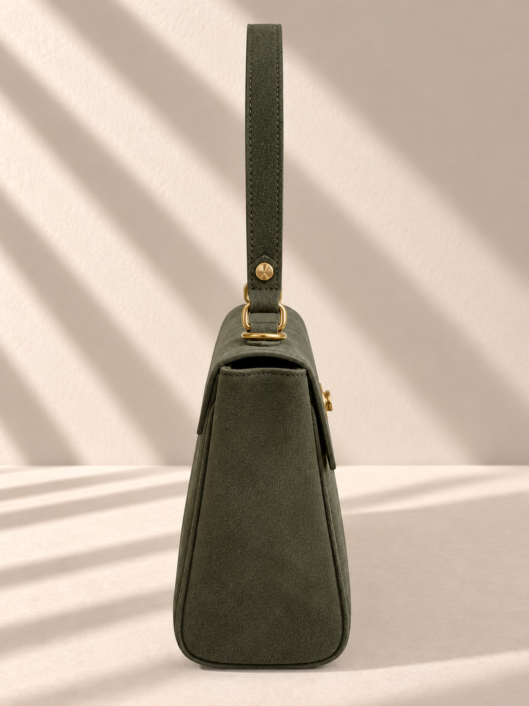 Borsa Donna in Camoscio Vera Pelle Made in Italy con Tracolla Rimovibile