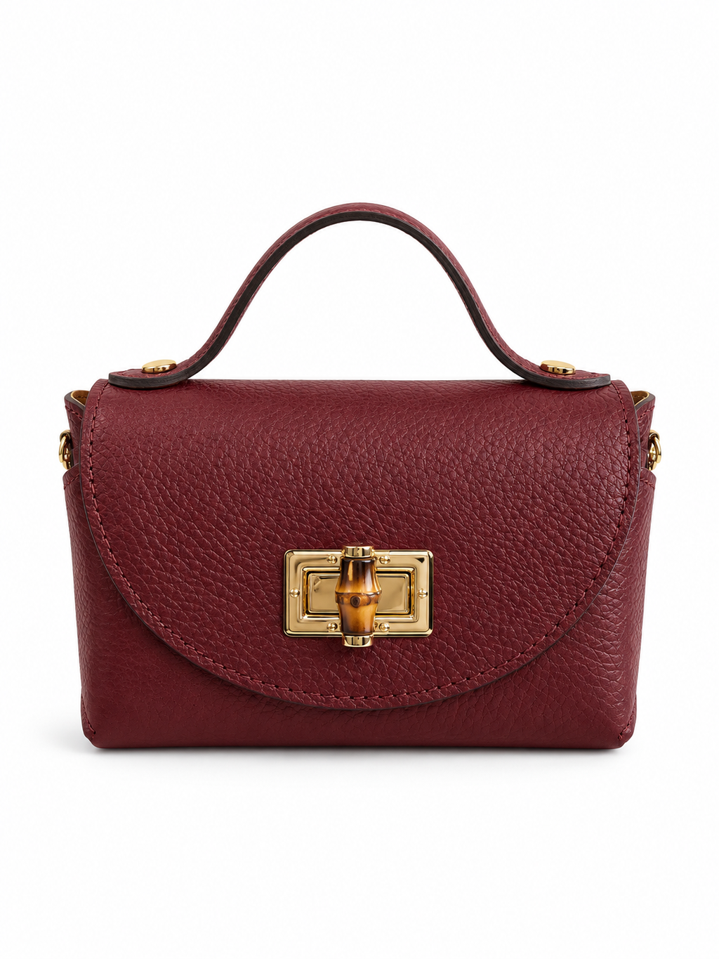 Borsa a Mano Donna in Vera Pelle Made in Italy con Tracolla a Catena