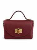 Borsa a Mano Donna in Vera Pelle Made in Italy con Tracolla a Catena