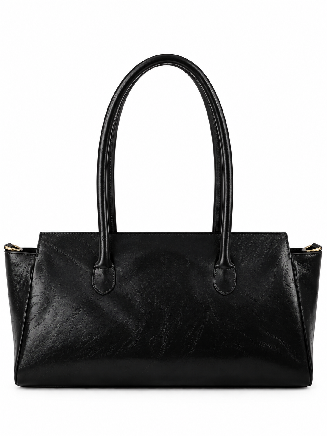 Borsa Donna in Vera Pelle Made in Italy con Tasche Frontali e Chiusura in Metallo