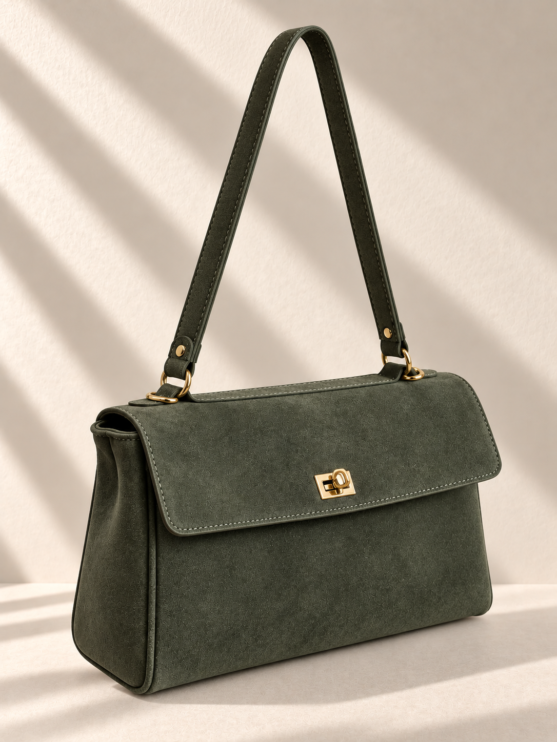 Borsa Donna in Camoscio Vera Pelle Made in Italy con Tracolla Rimovibile
