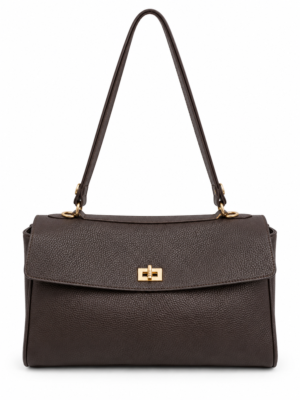 Borsa Donna in Vera Pelle Made in Italy 2 in 1 con Tracolla Rimovibile