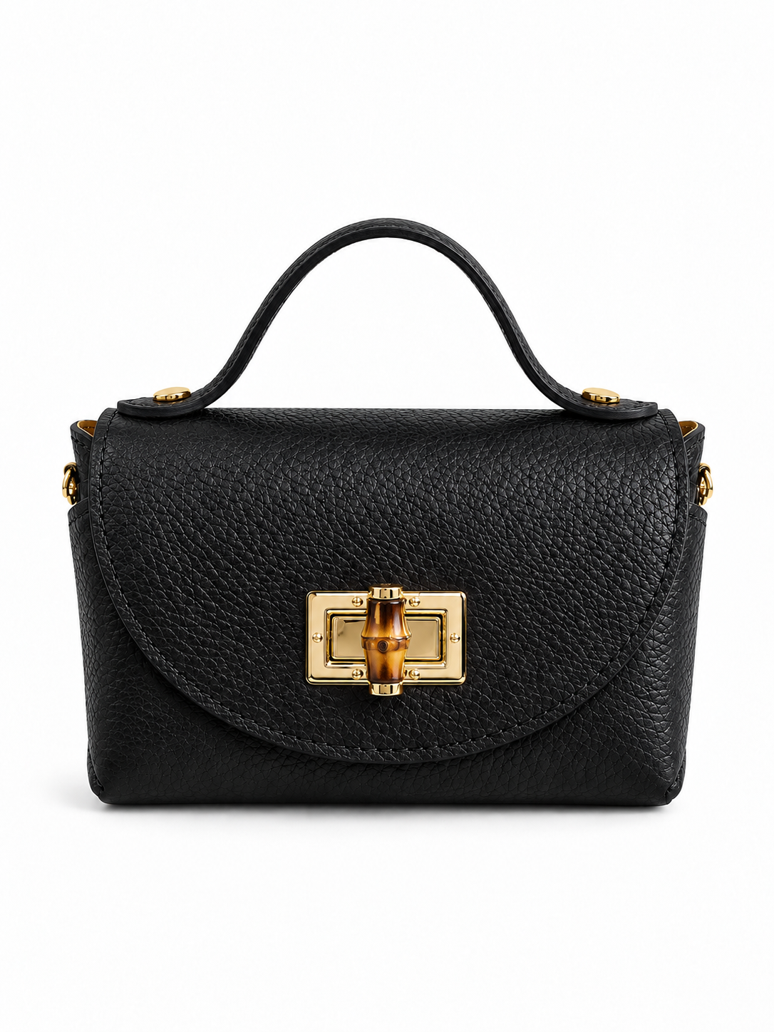 Borsa a Mano Donna in Vera Pelle Made in Italy con Tracolla a Catena