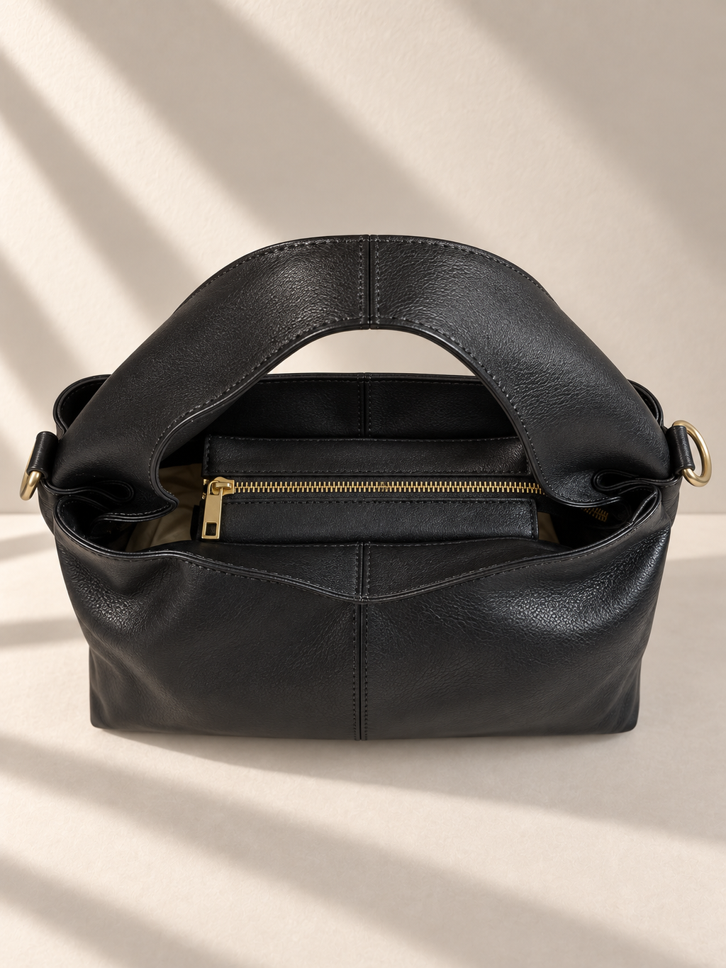 Borsa Donna in Vera Pelle Made in Italy – Borsa a Spalla con Tracolla e Manico Largo