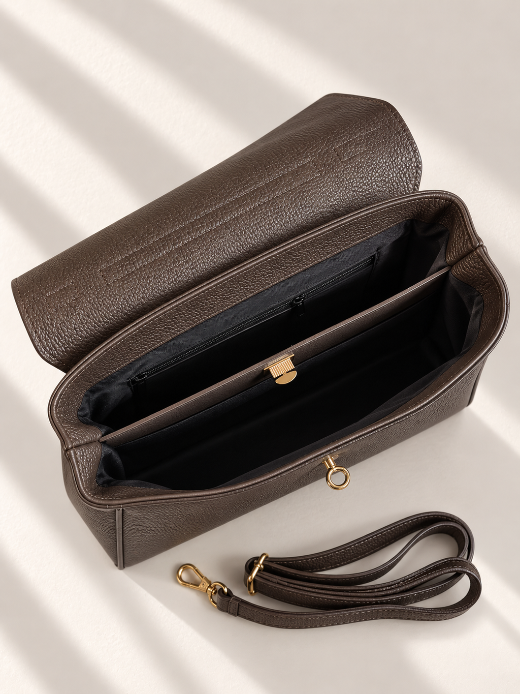 Borsa Donna in Vera Pelle Made in Italy 2 in 1 con Tracolla Rimovibile