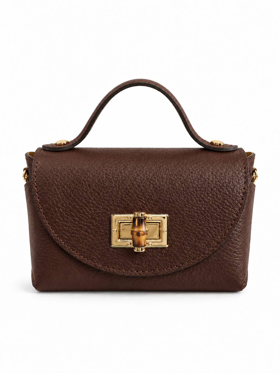 Borsa a Mano Donna in Vera Pelle Made in Italy con Tracolla a Catena
