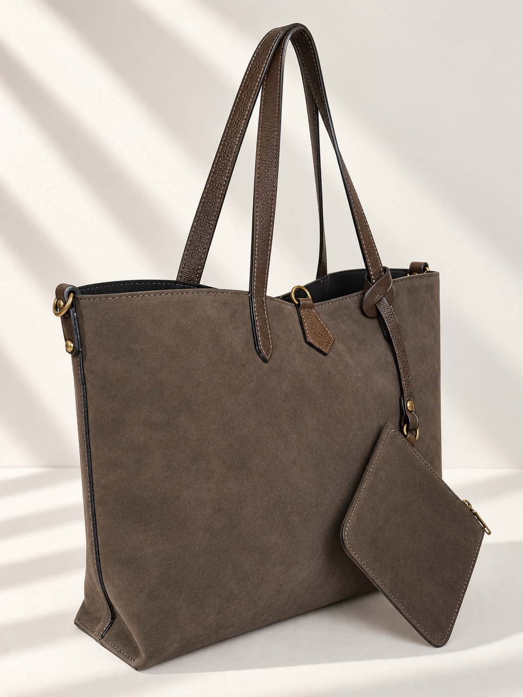 Borsa Donna in Vera Pelle Made in Italy con Pochette Interna e Tracolla a Catena