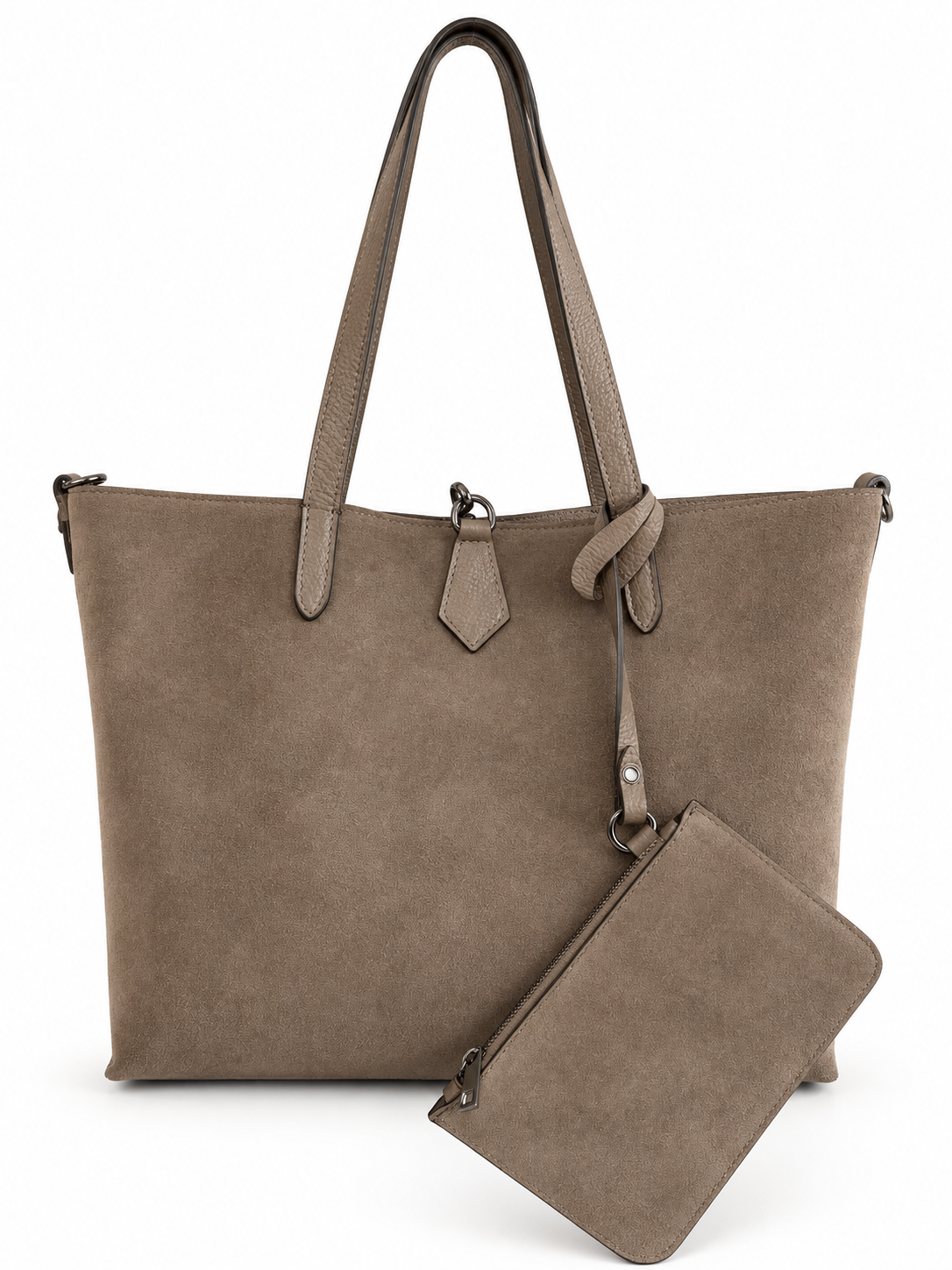 Borsa Donna in Vera Pelle Made in Italy con Pochette Interna e Tracolla a Catena
